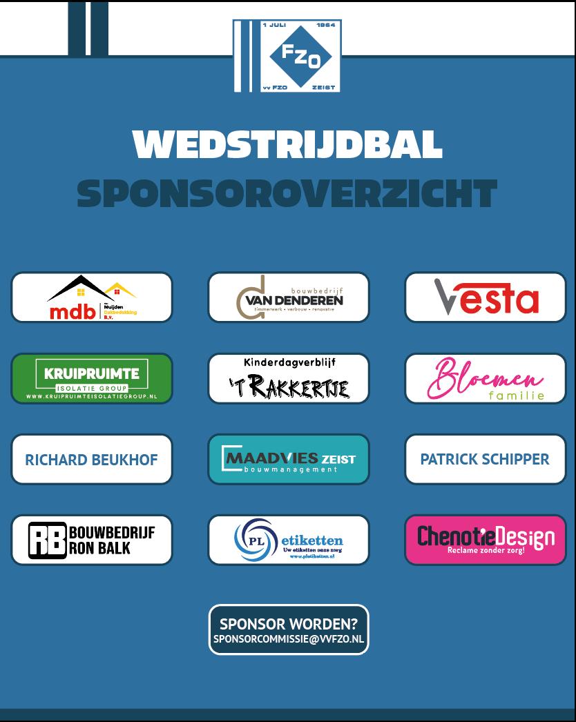 Bal sponsors FZO 1 seizoen 2025/2026