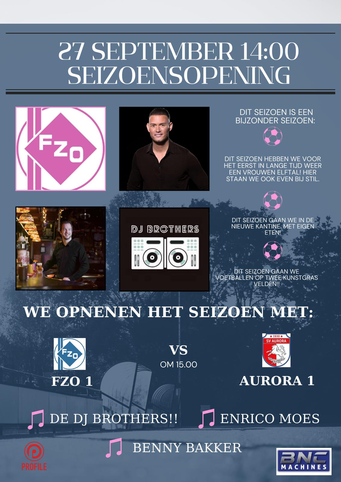 Seizoensopening 2025/2026 ............27 September
